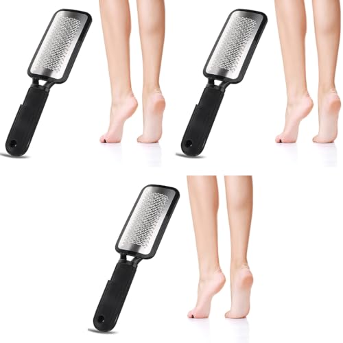 MAYCREATE® Leg Heel Foot Scrubber for Dead Skin Stainless Steel Exfoliating Cleaner File Callus Remover for Cracked Heels Pedicure Kit Very Sharp Big 11 x 3 inch 3PCS MAYCREATE® Leg Heel Foot Scrubber for Dead Skin Stainless Steel Exfoliating Cleaner File Callus Remover for Cracked Heels Pedicure Kit Very Sharp Big 11 x 3 inch 3PCS